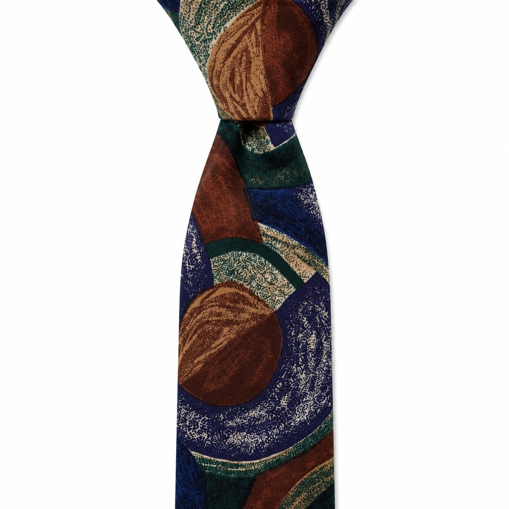 PAUL‎ RODON The Collection Silk Tie Abstract Geometric Multicolor Vintage